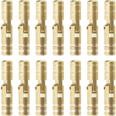 30pcs Charnières Dissimulées en Laiton Cylindre Charnière Fixe Cachée Cylindrique Meubles Charnière Cachée pour Bricolage Artisanat Boîtes à Bijoux Coffrets Cadeaux (1/5)