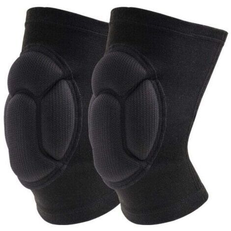 Genouillères Professionnelles pour Le Travail,Genoux Confortable pour sols abrasifs pour Gardning et Construction Danse,1 paire Élastique mousse Anti choc Taille unique (1/4)