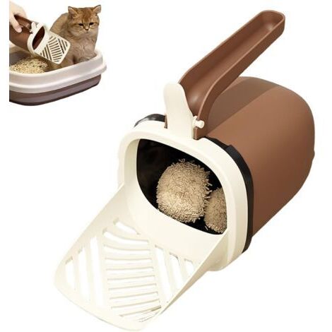 Cat Litter Scoop, Large Capacity Scooper, Waste Scoop Holder, Portable Cat Shovel with Huge Capacities and Efficient Cleaning for Easy Sifting, Making Cleanup Quicker, 1 pièce (1/5)