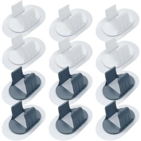 A 12 Pièces 35-38mm Colliers de serrage auto-adhésifs,Clips de Tuyau en Plastique,Conception encliquetable,pour la Fixation des Tuyaux d'eau,Tuyaux de Gaz,Tuyaux en Plastique (1/5)