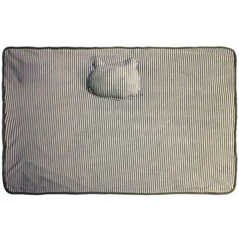 Couverture chauffante USB pour genoux (11572cm) Chauffe-pieds chauffant en flanelle Chauffe-corps Châle Couverture électrique, (gris) (1/5)