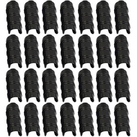 30 Pcs Pinces De Tuyau Couverture De Plante Filet Tunnel Cerceau Clips Pince Filet Tunnel Cerceau Clips Verser Film Ombrage Filet Tige Clip Pour Serres Cadre Abris (Noir) (1/5)