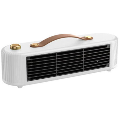 Chauffage d'appoint économe en énergie avec 2 réglages et contrôle thermostatique, poignée de transport compacte, chauffage d'appoint pour lit (1/4)
