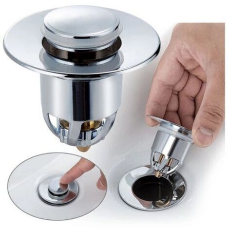 Filtre à noyau à ressort pour évacuation de lavabo en laiton - Anti-rouille et anti-odeur, compatible avec des diamètres de 34-40 mm (1/4)