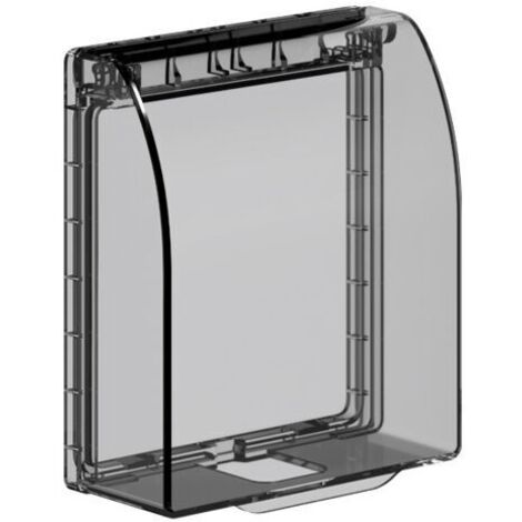 Boîtier étanche Plastique Interrupteur Mural - Dissimulé Cache-Boîte Eau Couvercle Prise pour Courant Boîte Protection Anti-éclaboussures Universel Prises Salle Bain Accessoire Cuisine(Transpar