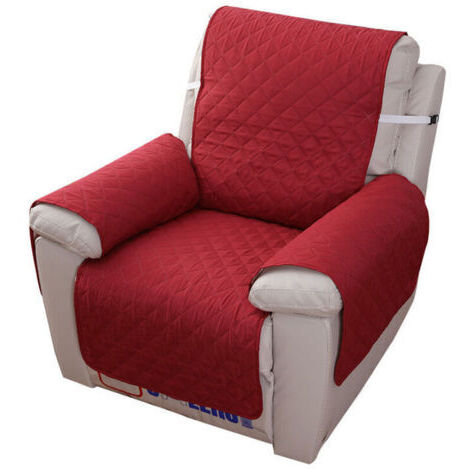 Housse Fauteuil Relax 1 Place, Housse de Canapé Protecteur Inclinable Imperméable pour Chambre （Rouge 55×200）-- (1/4)