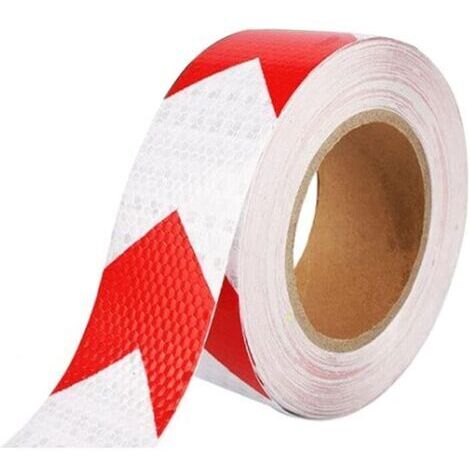 Ruban Réfléchissant 3m × 5cm Ruban Adhesif Reflechissant Ruban Reflechissant Adhesif Ruban D'avertissement Réfléchissant Ruban de Sécurité Réfléchissant Bande Reflechissante pour Véhicules (1/4)