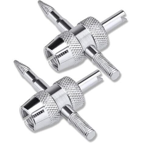 Outil multifonction 4 en 1 pour valves de pneus – Outil pour la réparation des valves de pneus de voiture (2 pièces) (1/5)