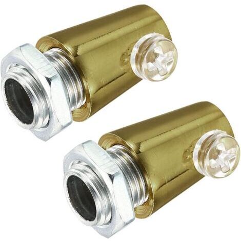 A 2Pcs Lumière Cordon Poignées Connexion, Carbone Acier Lumière Câble Presse-étoupe avec Vis, pour Câblage suspendu Lumière Plafond Pendant Lampe, Laitonné (1/4)