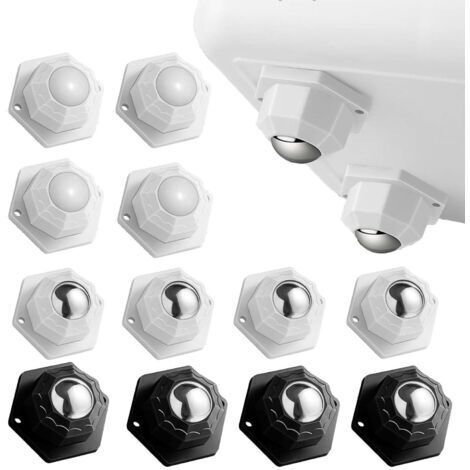 12 Pièces Roulettes pour Meubles, Petite Roulettes pour Meubles Charge 200kg, Roulettes Pivotantes Autocollantes, Roulette Charge Lourde pour Meubles Ustensiles de Cuisine Boîtes de Rangement (1/5)