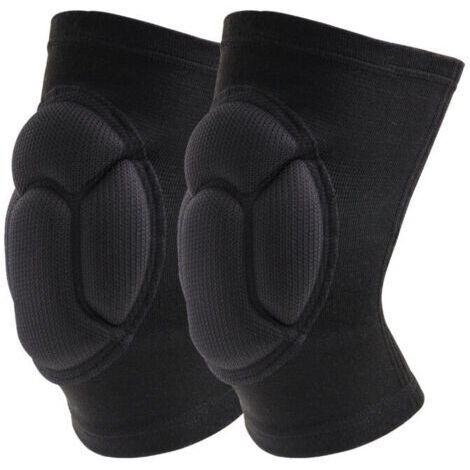 Genouillères Professionnelles pour Le Travail,Genoux Confortable pour sols abrasifs pour Gardning et Construction Danse,1 paire Élastique mousse Anti choc(L,42-48 cm)-- (1/5)