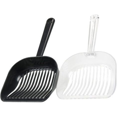 2pièces Pelle à Litière pour Chat Lot de à Litière Portables Plastique Facile à Nettoyer Ranger pour Animaux De Compagnie (1/5)