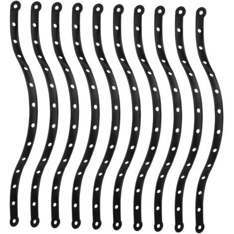 Lot de 10 Bandes Suspendre Robustes pour Cintres et Pinces à Pantalons Connecteurs en Plastique Noir Multifonctionnels Gain de Place pour Organisation de Garde-Robe (1/5)