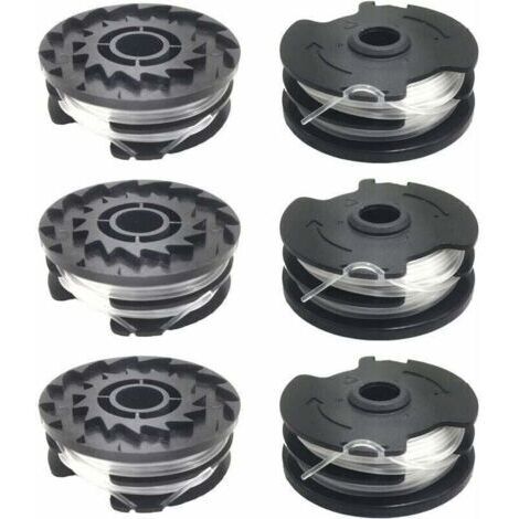 Lot de 6 bobines de fil de rechange pour coupe-bordure LIDL Parkside PRTA 20-Li A1, B2, C3, PRT 550 A1, A3, PRT 300 A1..DEBUNS (1/4)