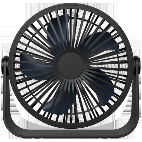 Ventilateur de Bureau USB, Ventilateur de Table à 3 Vitesses, Ventilateur Silencieux Réglable à 360°, Ventilateur Portable pour Bureau, Maison, Chambre, Voiture, Camping (1/4)