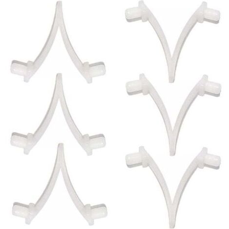 Pinces papillon pour piscine - Ensemble de 6 pièces, adaptées aux brosses de piscine, aux écumoires, aux aspirateurs, aux mini aspirateurs à jet et aux perches télescopiques. (1/4)