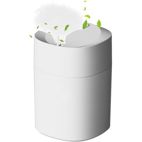 1 Pcs Mini Humidificateur, USB Humidificateur d'intérieur, Plantes Humidificateur d'air, Desktop Silencieux Mini Humidificateur avec 7 Couleurs de Lumière pour Bureau, Chambre, Voiture (Blan (1/4)