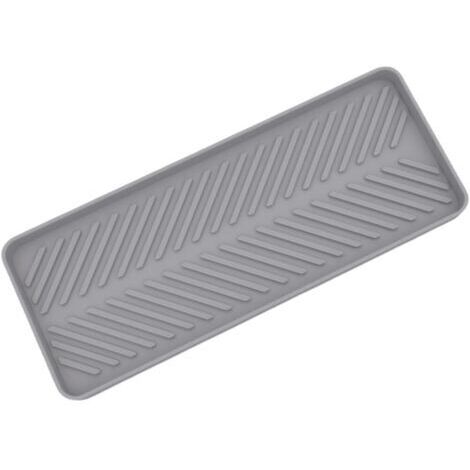 Bac d'évier en silicone pour cuisine et salle de bain pour une organisation efficace des éponges et des objets (gris) (1/3)