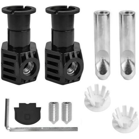 Kit de Fixation Cuvette WC pour Toilettes Suspendues au Mur, Comprenant des Charnières de Fixation et Des vis de Couvercle D'huile