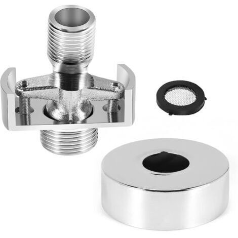 ajustant l'angle du Tuyau d'aspiration Pomme de Douche en cuivre Pied incurvé coudé vis Excentrique Accessoires d'angle A (1/5)