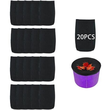 24x13cm 20 pcs Chaussette Skimmer PiscineChaussettes Filtre Piscine Pool Prefiltre Skimmer de SurfaceNettoyage et Accessoires pour Filet PiscineBalle Filtrante Floculant Panier Net Skim Flottan (1/5)