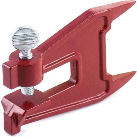 Étau pour tronçonneuse, accessoire d'affûtage de chaîne portable, étau d'affûtage de chaîne de tronçonneuse, affûteur de chaîne, rouge (1/4)