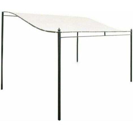 Toile de Toit de Rechange pour Pavillon Tonnelle - 300D Toile Imperméable Tente Auvent Haut Toit Soleil Tente Tissu Extérieur Housse  Étanche/Résistant À La Déchirure  3mx2.6m (sans Support)