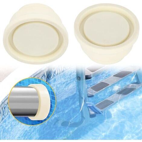 Tampons en caoutchouc pour échelle de piscine – Lot de 2 – Protection pare-chocs – Dimensions 6x3.9x3.3cm – Résistant au vieillissement (1/5)