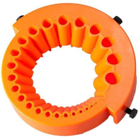 Affilatrice per punte da trapano per smerigliatrici angolari, compatibile con punte da 125 mm, affilatrice portatile per tutti i tipi di punte da trapano, punte da trapano da 2-13 mm, arancione (1/4)
