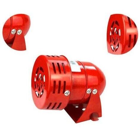 Sirène d'alarme extérieure 220V – Volume 120 dB – Métal haute résistance – Pour systèmes d'alerte d'urgence et industriels - 120dB (1/4)