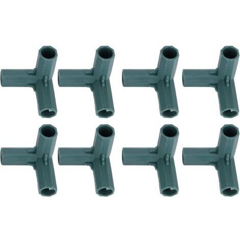 8 Pièces Connecteur de Cadre de Serre à 3 Voies, 16 mm Connecteurs d'angle pour Cadres de Jardin pour le Cadre de Jardin de Serre, Clôture la Pelouse, Accessoire de Serre (1/5)