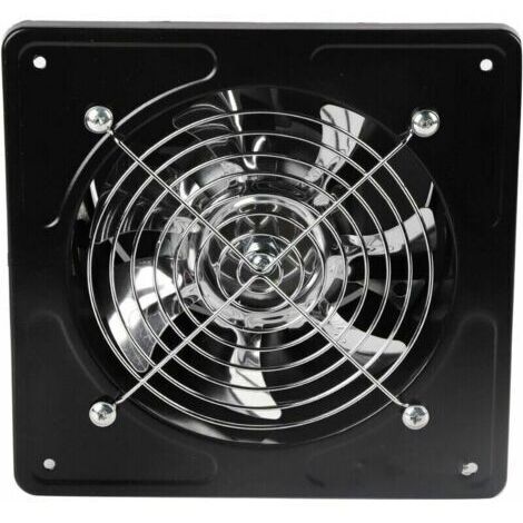 Aérateur permanent,Aérateur permanent,Hotte aspirante 15,2 cm Ouverture 150 mm Hotte murale 40 W pour cuisine salle de bain (noir), (1/4)