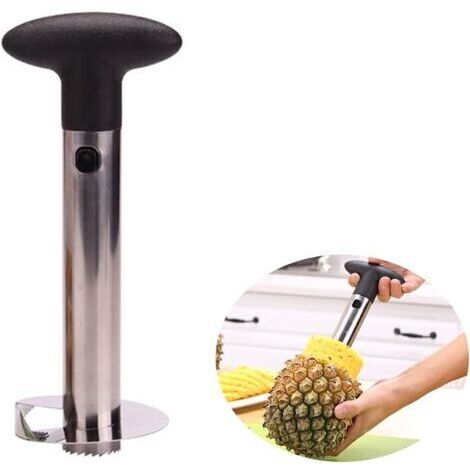 Coupe Ananas, Découpe Ananas en Acier Inoxydable, Trancheur d'Ananas, pour la Maison et la Cuisine (1/4)