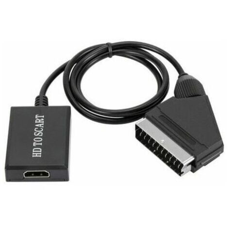 Convertisseur HDMI vers Péritel 1080p – Plug and Play – Compatible NTSC/PAL – Technologie de mise à l'échelle haute qualité