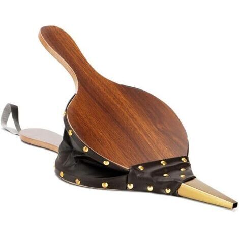Soufflet de cheminée en bois 42 cm Soufflet de feu Allume-feu rapide Souffleur d'air Soufflet en bois Soufflet à main Air Pear avec cordon Grill BBQ et camping (1/4)