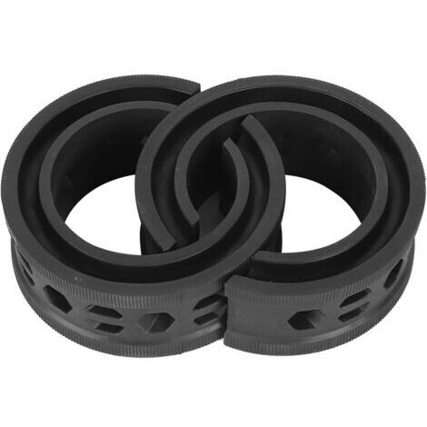 Noir 2Pcs Amortisseur en Caoutchouc pour Ressorts Hélicoïdaux de Voiture, Absorbeur de Chocs Universel pour Voiture, Amortisseur de Ressorts, Tampon de Type C, Réduit Le Bruit, Anti-Vibration (1/4)