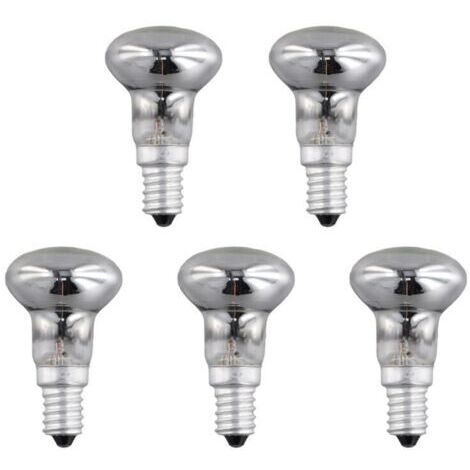Lampe à Lave de Remplacement E14 R39 30W Projecteur à Visser Ampoule RéFlecteur Clair Spot Ampoules Lave à Incandescence 5 PièCes