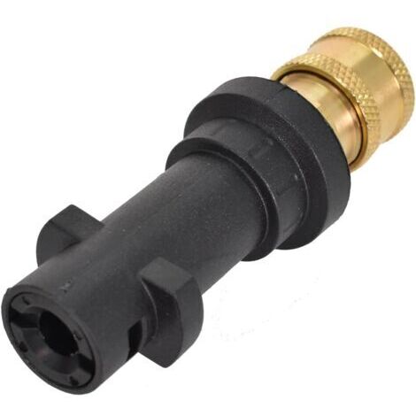Adaptateur de Pistolet pour Nettoyeur Haute Pression avec Raccord Femelle 1/4’ à Connexion Rapide, Adaptateur Compatible pour Karcher K2-K7,Accessoires pour Nettoyeur (B) (1/5)
