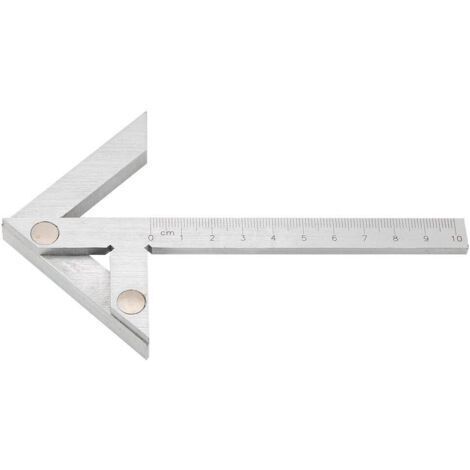 Angle de centrage, angle de centrage de précision, rapporteur, outil de centrage 100 x 70 mm, outil de détection de centrage de cylindre, outil de mesure d'angle de cadre (1/5)