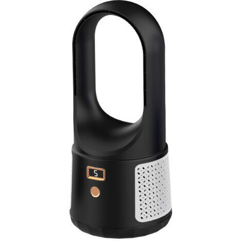 Ventilateur de bureau sans pales – Silencieux – Rechargeable USB – 6 vitesses – Léger et portable pour maison et camping