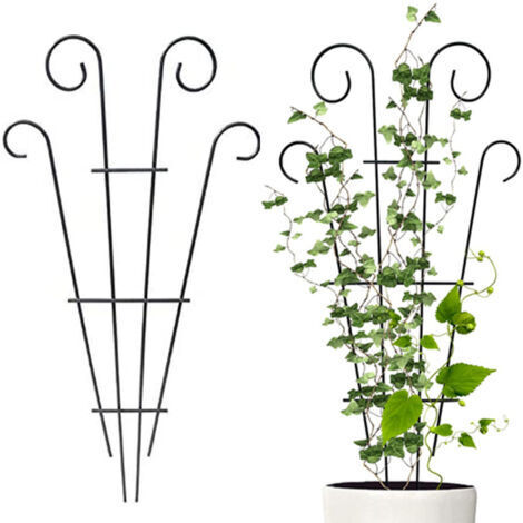 Treillis pour plantes grimpantes, tuteurs de jardin pour une utilisation intérieure et extérieure, pour plantes grimpantes, fleurs et légumes, 2 pièces