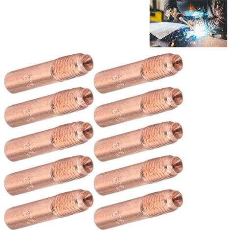 Ej.Life QiMeiTech Kit de 10 Buses de Soudage MIG 0.9mm - Cuivre Haute Conductivité - Compatible Pistolet à Souder - Professionnel Bricolage (1/4)