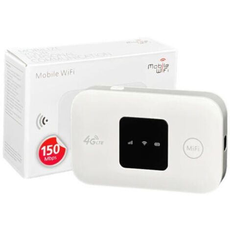 Routeur Wi-Fi portable 4G LTE, point d'accès mobile sans fil avec écran LED intelligent, 72 heures d'autonomie en veille, appareil portable haut débit pour voyageurs d'affaires (1/4)