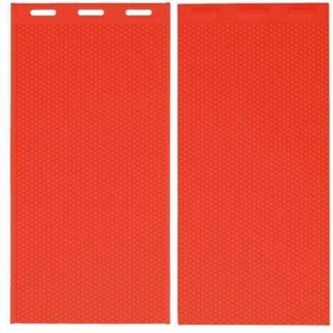 2 pezzi 5,4 mm stampo in silicone per cera d'api stampo per pressa per fondotinta in cera d'api forniture per apicoltura 44x28 cm rosso (1/4)