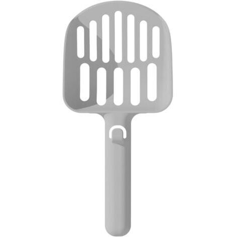 Cat Litter Scoop, Ergonomic Poop Scooper, Non Stick Shovel, Sturdy Design, Comfortable Grip, Multi Cat Household Cleaning, Easy Housebreaking Training 1.42 inches Gray (1/5)