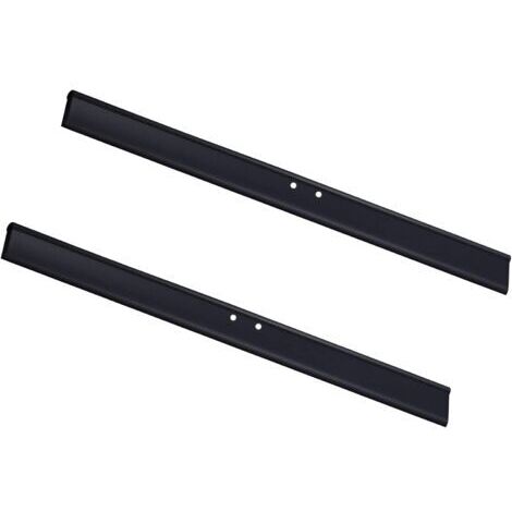 2PCS Lèvre en Silicone Racloir en Silicone de Lèvre Caoutchouc Noir 25 CM, Noir (1/5)