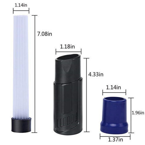 Embout Aspirateur Passe Partout, Accessoire Brosse Aspirateur, Dust Brosse Accessoires Aspirateur, Tuyaux d’aspirateur Universel pour Air Vents/Tiroirs/Voiture/Outils/Artisana (1/4)