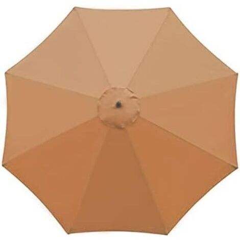 Housse de Rechange pour Parasol, 8 Baleines, 3 m, imperméable, Anti-UV, Tissu de Rechange - Kaki (1/4)