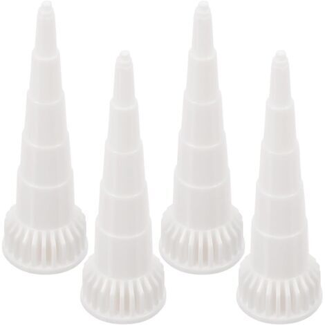 Ensemble de 4 Embouts de Calfeutrage en Caoutchouc, Pointes Coupantes pour Application Précise, Kit D’Outils de Finition pour Travaux D’Étanchéité, Accessoires Solide pour Usage (1/5)