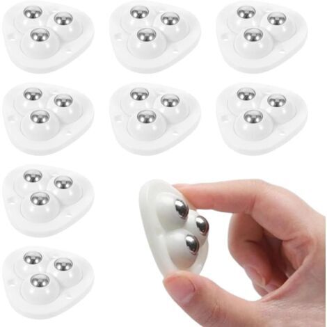 8 Pièces roulettes De Meubles,roulettes pour Meubles,roulettes De Meubles Plats,roulettes De Meubles,Mini roulettes pour Poubelles Et Toutes Sortes De Petits Meubles (1/5)